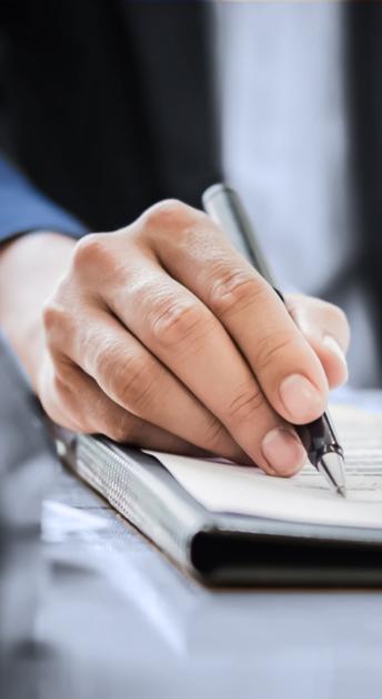 A medical distributor signing distribution contract. A medical distributor signing distribution contract.