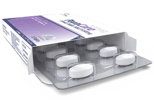 Paracetamol pharmaceutical tablets manufactured by AdvaCare Pharma.