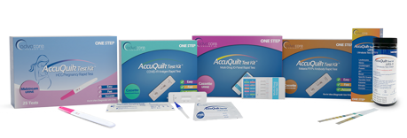Rapid test kits and supplies for quick diagnosis.