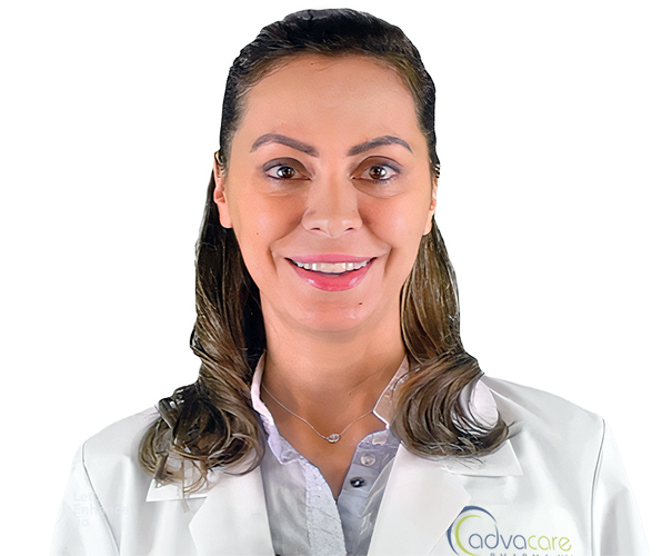 A dietitian providing details on a wide range of supplements produced by vitamin manufacturer AdvaCare Pharma.