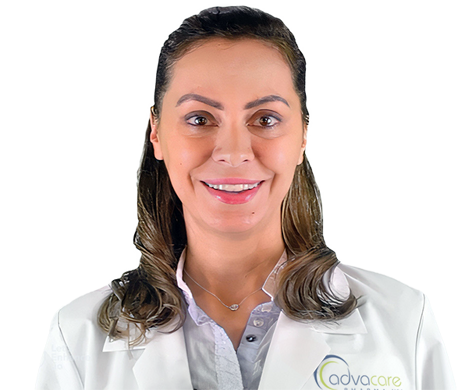 A dietitian providing details on a wide range of supplements produced by vitamin manufacturer AdvaCare Pharma.