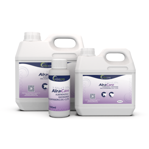 Albendazole + Rafoxanide Oral Suspension (100ml bottle, 500ml bottle and 1L bottle)