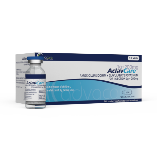 Amoxicillin + Clavulanate for Injection (1 box and 1 vial)