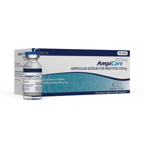 Ampicillin Sodium for Injection (1 box and 1 vial)