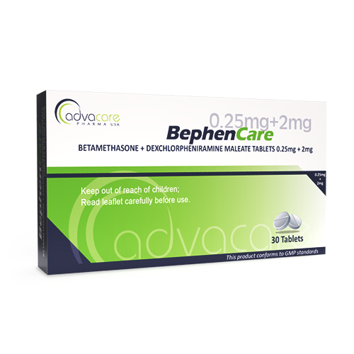 Betamethasone + Dexchlorpheniramine Maleate Tablets (box of 30 tablets)