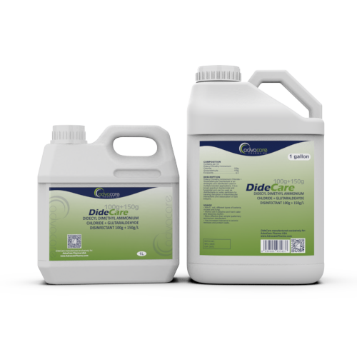 Didecyl Dimethyl Ammonium Chloride + Glutaraldehyde Disinfectant (1L bottle and 1 gallon bottle)