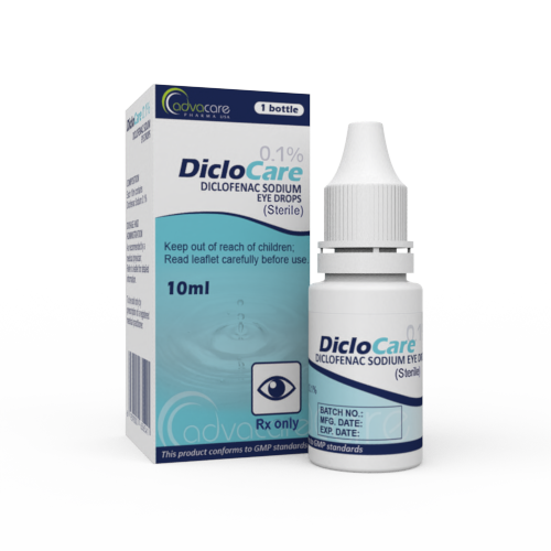 Diclofenac Sodium Eye Drops (1 box and 1 bottle)