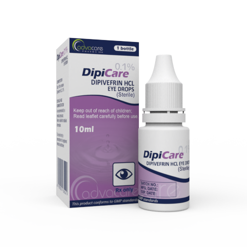 Dipivefrin HCl Eye Drops (1 box and 1 bottle)