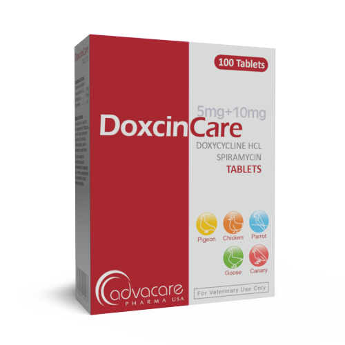 Doxycycline HCl + Spiramycin Tablets (box of 100 tablets)