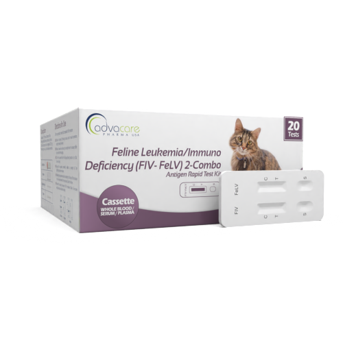 FIV FeLV 2-Combo Test Kit (Feline Leukemia / Immunodeficiency)