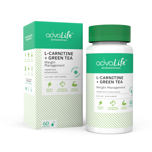 L-Carnitine + Green Tea Capsules (1 box and 1 bottle)
