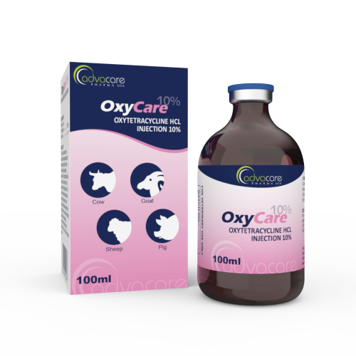 Oxytetracycline HCl Injection (1 box and 1 vial)