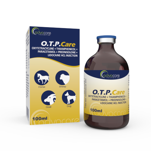Oxytetracycline + Thiamphenicol + Paracetamol + Prednisolone + Lidocaine HCl Injection (1 box and 1 vial)