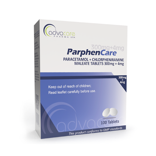 Paracetamol + Chlorpheniramine Maleate Tablets (box of 100 tablets)