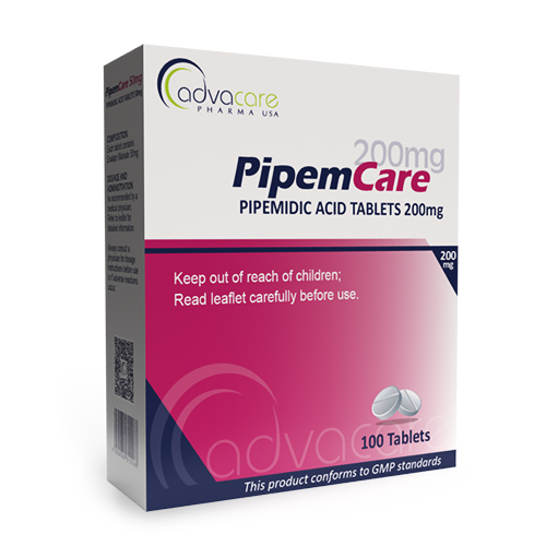Pipemidic Acid Tablets (box of 100 tablets)