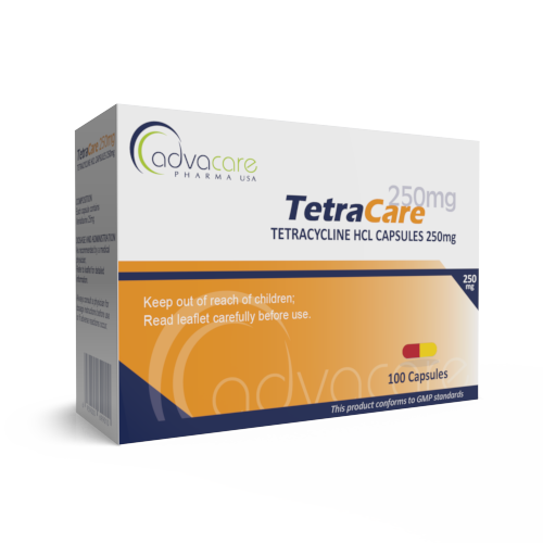 Tetracycline HCl Capsules (box of 100 capsules)
