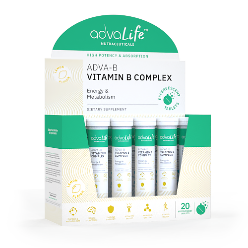 Vitamin B Complex Effervescent Tablets (box of 12 tubes)