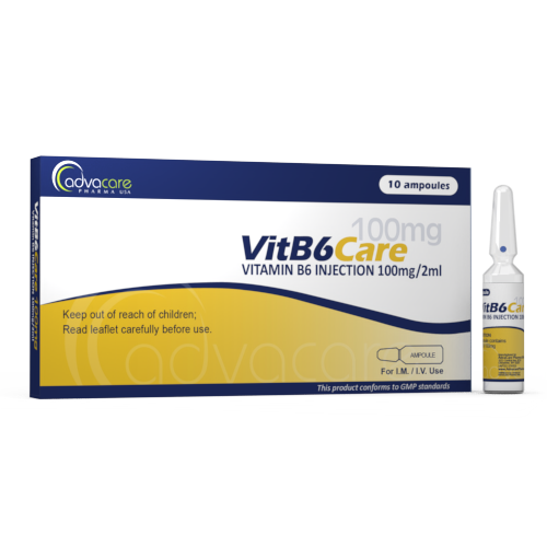 Vitamin B6 Injection (Pyridoxine HCl) (1 box and 1 ampoule)