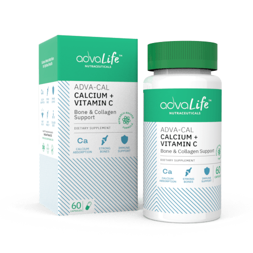 Calcium + Vitamin C Capsules (1 box and 1 bottle)