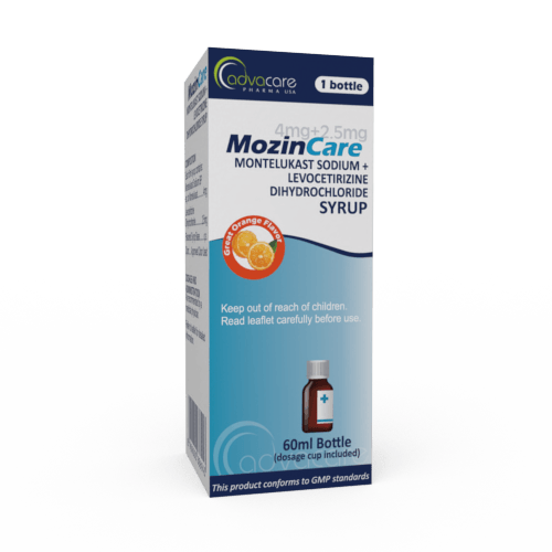 Montelukast + Levocetirizine Syrup (box of 1 bottle)