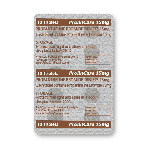 Propantheline Bromide Tablets (blister of 10 tablets)