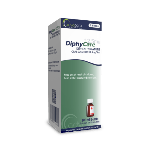 Diphenhydramine Oral Solution (box of 1 bottle)