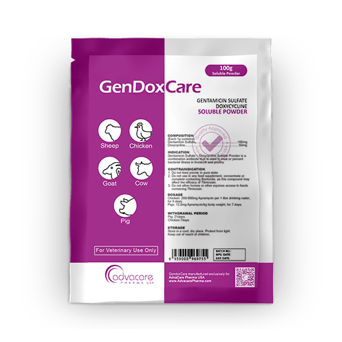 Polvo Soluble de Sulfato de Gentamicina + Doxiciclina (1 bolsa)