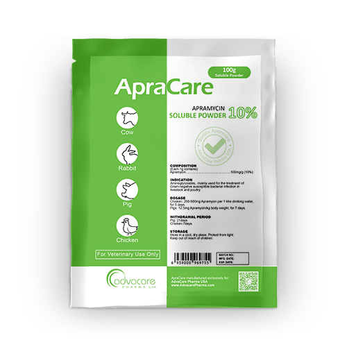 Polvo Soluble de Apramicina (1 bolsa)