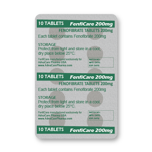 Fenofibrate Tablets (blister of 10 tablets)