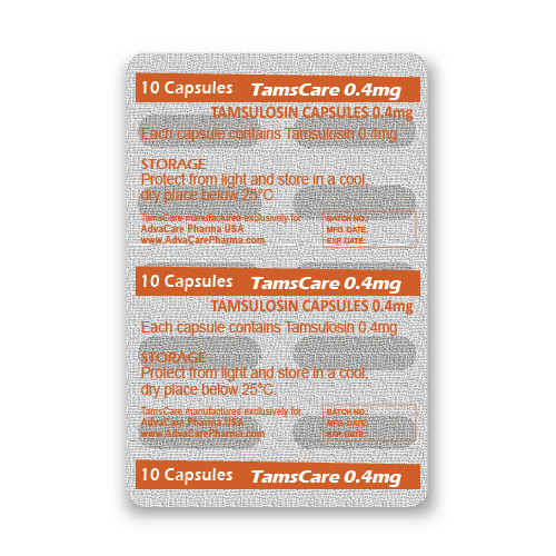 Tamsulosin HCl Capsules (blister of 10 capsules)