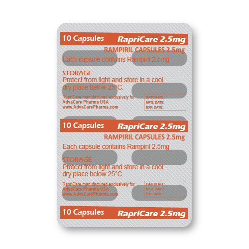 Ramipril Capsules (blister de 10 capsules)