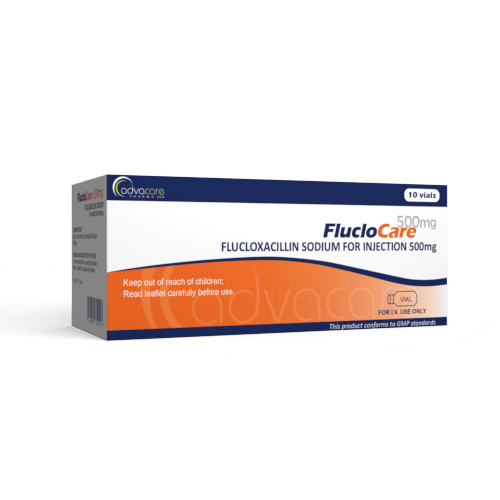 Polvo de Flucloxacilina Sódica para Inyección (caja de 10 frascos)