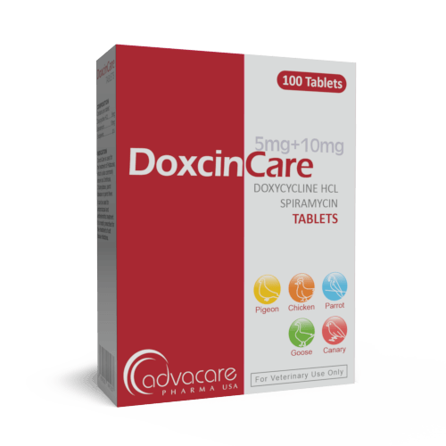 Doxycycline HCl + Spiramycin Tablets (box of 100 tablets)