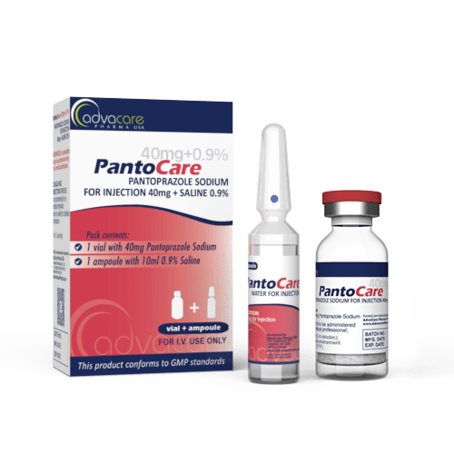 Pantoprazole avec solution saline pour injection (1 boîte, 1 flacon et 1 ampoule WFI)