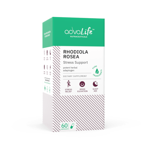 Capsules de Rhodiola Rosea (boîte de bouteilles)