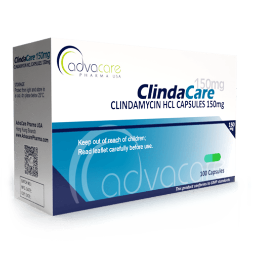 Cápsulas de Clindamicina HCl (caja de 100 cápsulas)