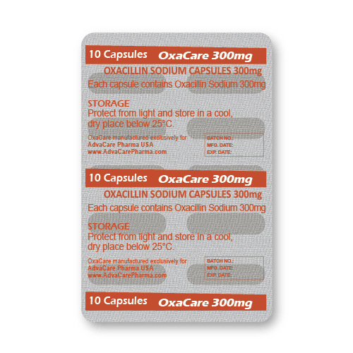 Oxacillin Sodium Capsules (blister of 10 capsules)