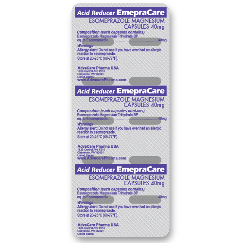 Capsules d'Esomeprazole (blister de 10 capsules)