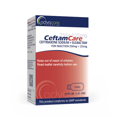 Ceftriaxone + Sulbactam for Injection (box of 1 vial)