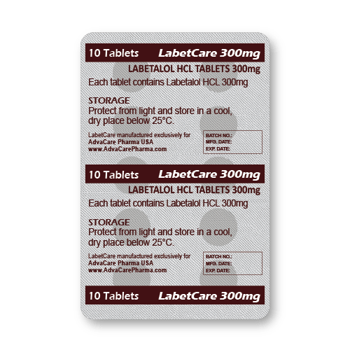 Labetalol Tablets (blister of 10 tablets)