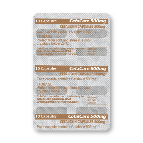 Cefalexin Capsules (blister of 10 capsules)