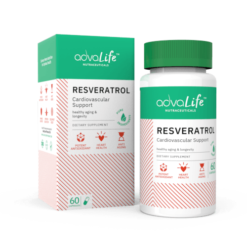 Cápsulas de Resveratrol (1 caja y 1 frasco)