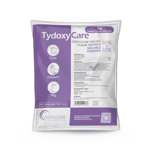 Doxycycline Hyclate + Tartrate de Tylosine Poudre Soluble (1 sac)