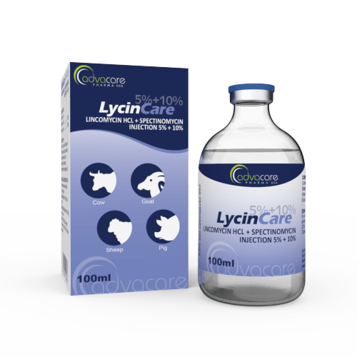 Inyección de Lincomicina HCl + Espectinomicina (1 caja y 1 frasco)