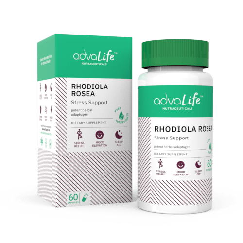 Capsules de Rhodiola Rosea (1 boîte et 1 bouteille)