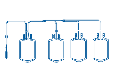 Quadruple Blood Transfusion Bag