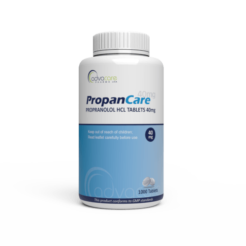 Comprimidos de Propranolol HCl (frasco de 1000 comprimidos)