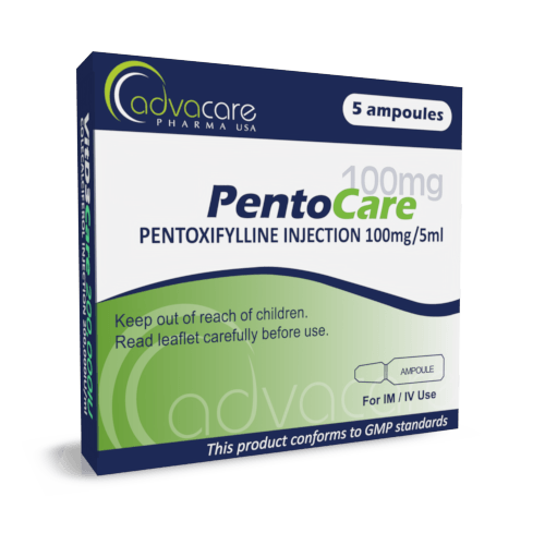 Pentoxifylline Injection (box of 5 ampoules)