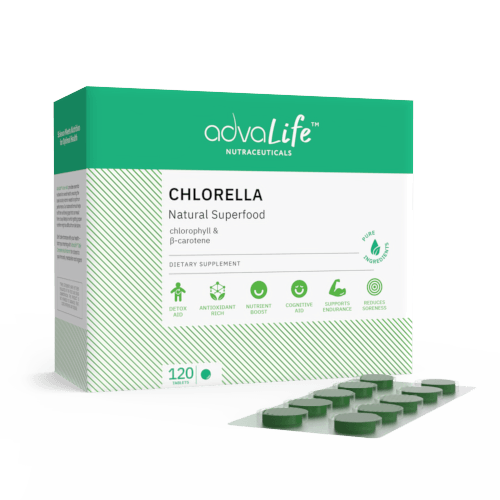 Comprimidos de Chlorella (1 caja y 1 burbuja)