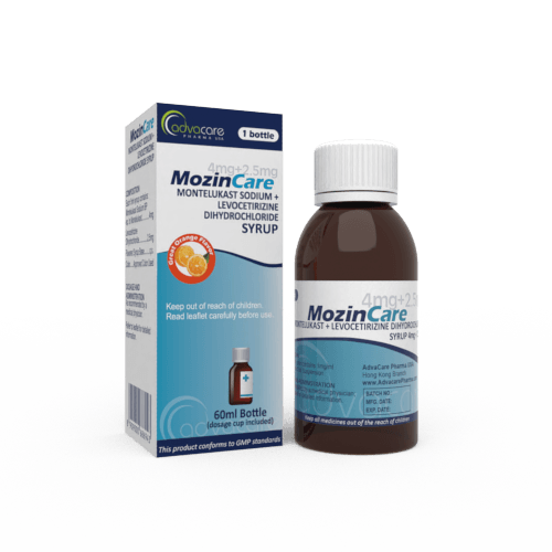 Montelukast + Levocetirizine Syrup (1 box and 1 bottle)